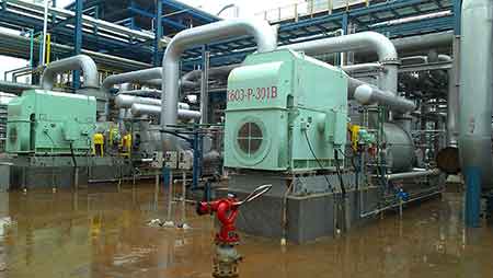 媚娘直播液環泵機（jī）組在（zài）海南煉化常（cháng）減壓項目使用現場