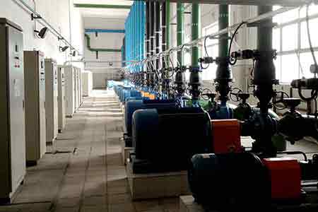 KCC係列化工離心泵在國投羅布泊鉀鹽公司年產300萬噸鉀肥項目（mù）二期熱電站使用現場