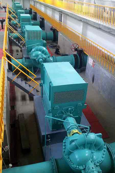 KPS係列（liè）單級雙（shuāng）吸離心泵在長春水務集（jí）團第三製水公司改造項目使用現場