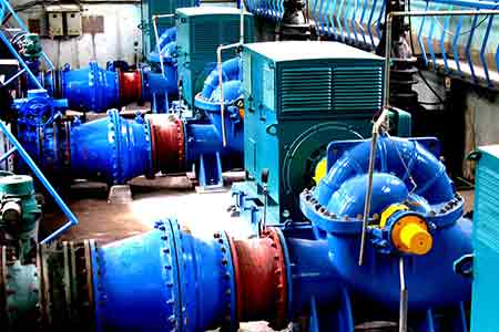 KPS係列單（dān）級雙吸離心泵（bèng）在（zài）景德鎮自（zì）來水（shuǐ）使用現場