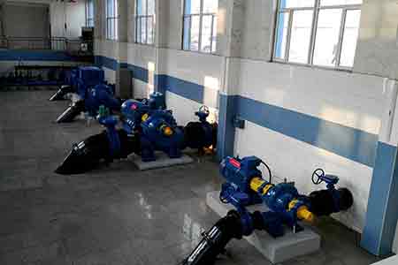 KPS係列單級雙吸離心泵在沈陽自來水公司砂山泵站使用現場