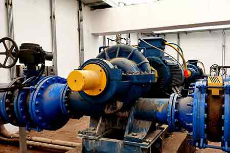 KPS係列單級（jí）雙吸（xī）離（lí）心泵在（zài）賀州信都供水項目使用現場（chǎng）