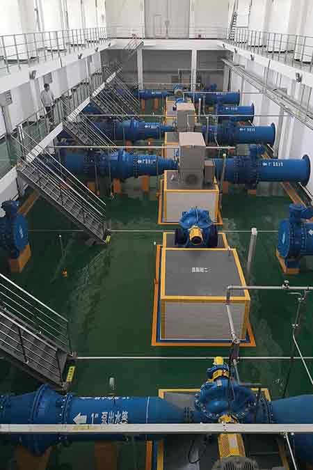 KPS係列單級雙吸離（lí）心泵在平頂山市自來水公（gōng）司使用現（xiàn）場