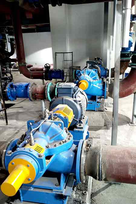 KPS係列單級雙吸離心泵在石藥集團巨石生物製藥有限公司（sī）使用現場