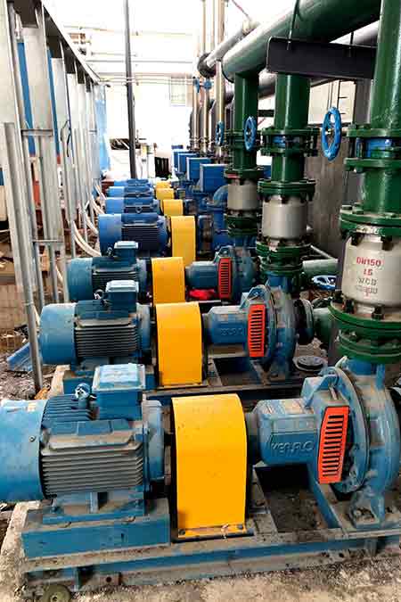 江門南字食品冷卻循環水泵使用（yòng）現場