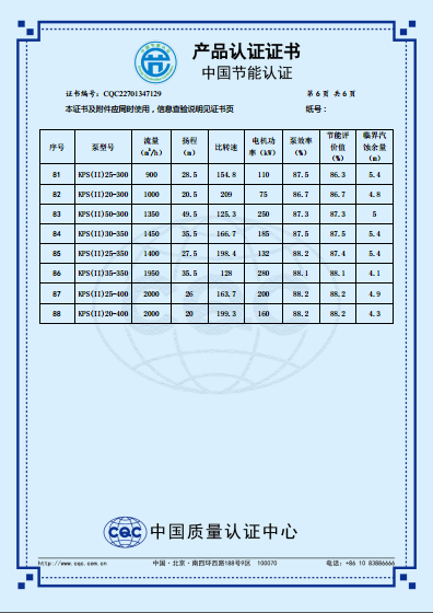 KPS係列節能產品認證證書（中文版）